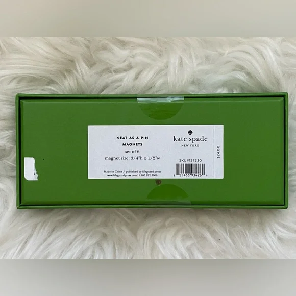 KATE SPADE 4 Piece Office Bundle: Tote, Pencil Case, Push Pins, Notebook - Picture 9 of 12